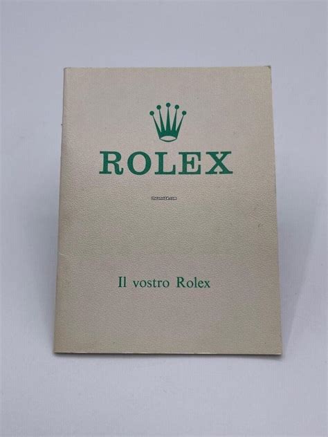 Libretti corredo Rolex di che periodo per essere corretti 